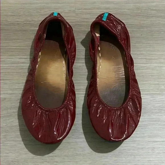 Tieks Burgundy Ballet Flats - Picture 1 of 4